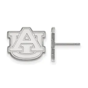 14k White Gold Auburn University Small Post Earrings