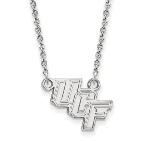 14k White Gold Central Florida Small Pendant Necklace