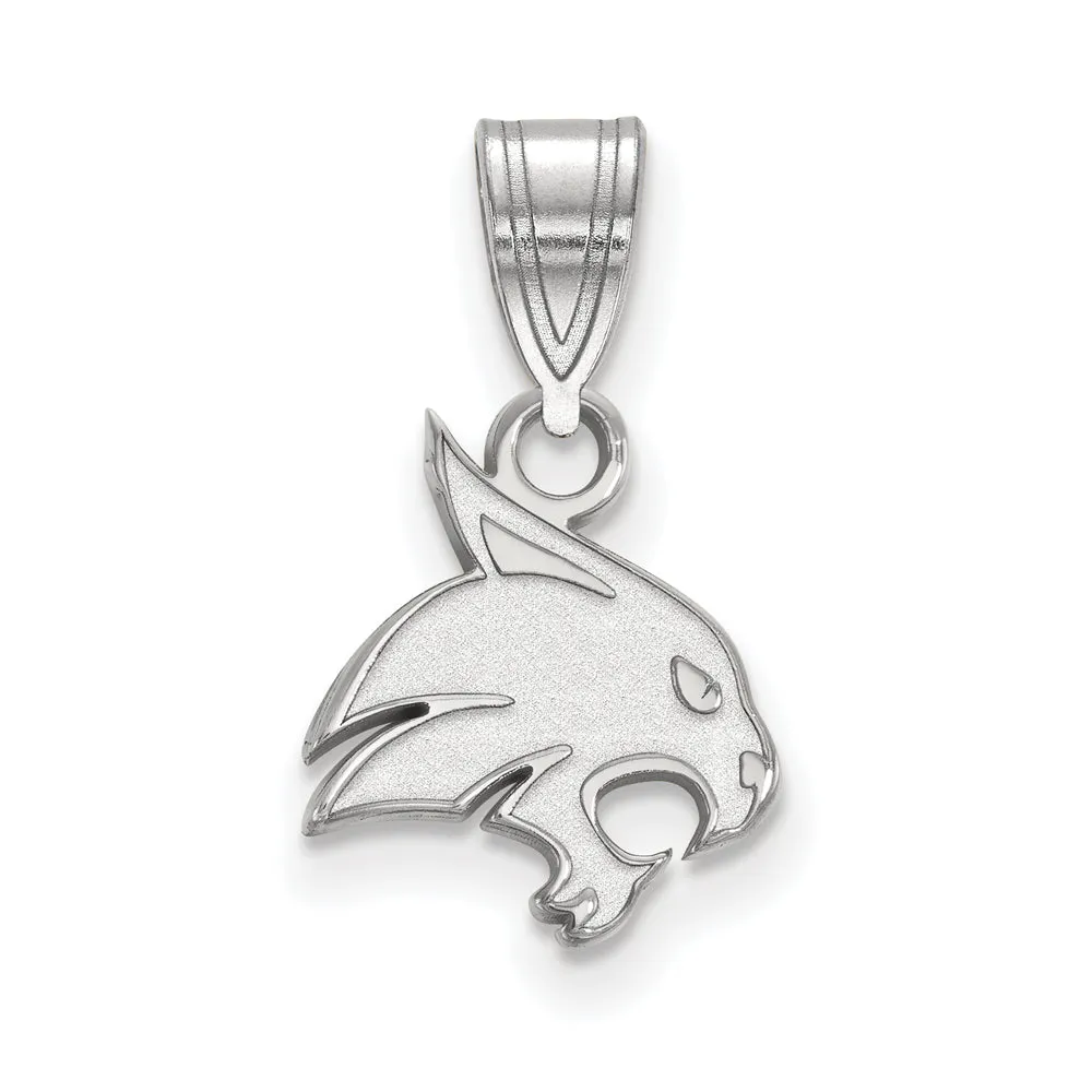 14k White Gold Texas State Small Pendant