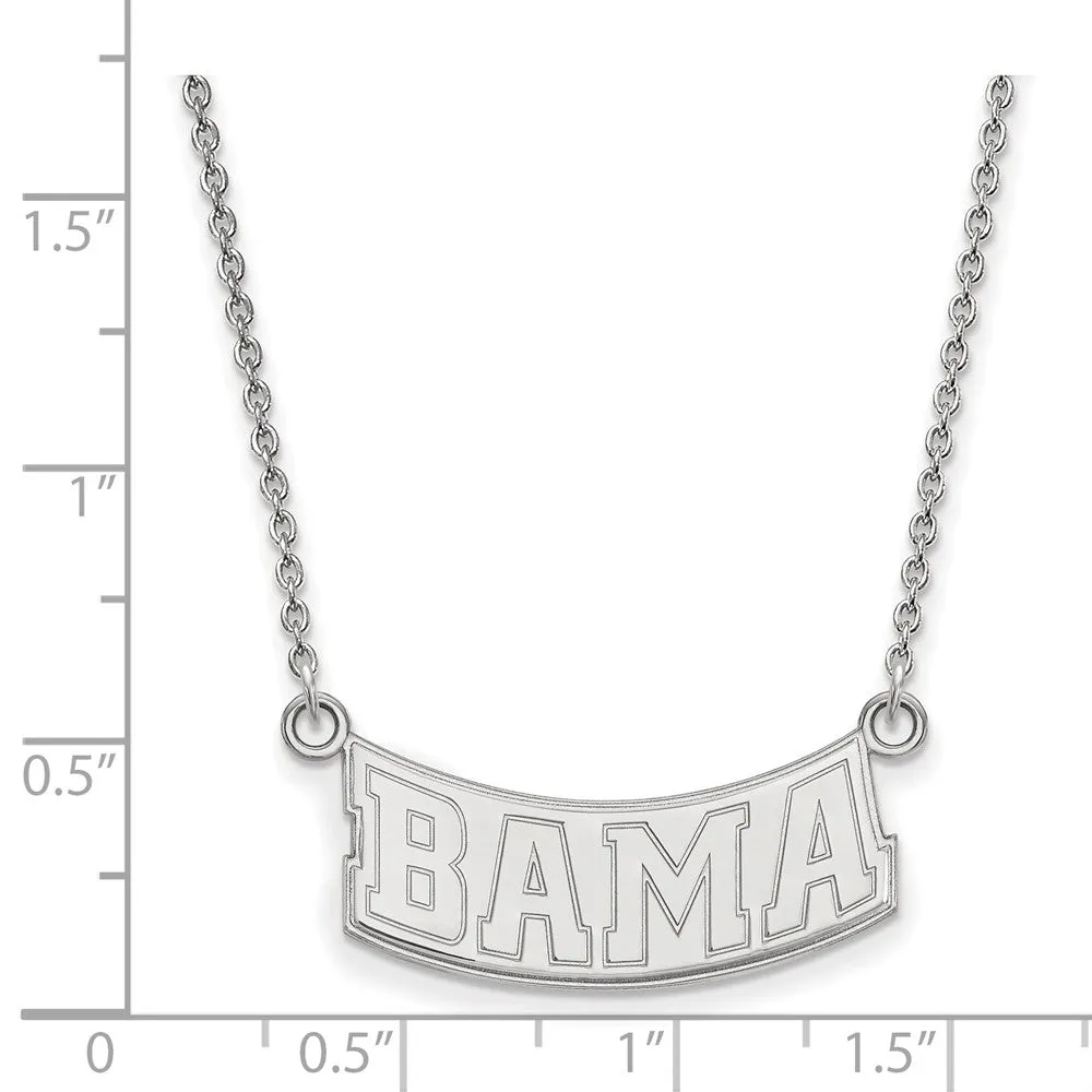 14k White Gold U of Alabama Small Pendant Necklace