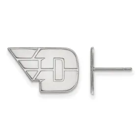 14k White Gold University of Dayton Small Post Earrings