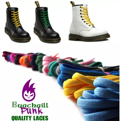 210cm Shoelaces Replacement Dr Martens 1914 Boots Colours Lace Long 12-14 eyeletA