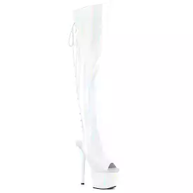 7 Inch Heel ADORE-3019HWR White Holo