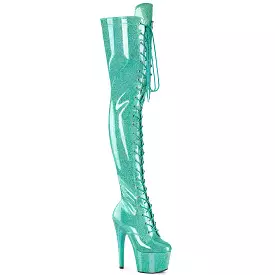 7 Inch Heel ADORE-3020GP Aqua Glitter