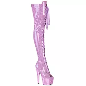 7 Inch Heel ADORE-3021GP Lilac Glitter