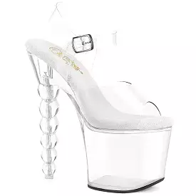 7 Inch Heel BLISS-708 Clear