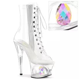 7 Inch Heel MOON-1021C-DIA Clear