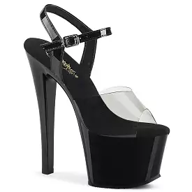 7 Inch Heel SKY-308-1 Smoke Black