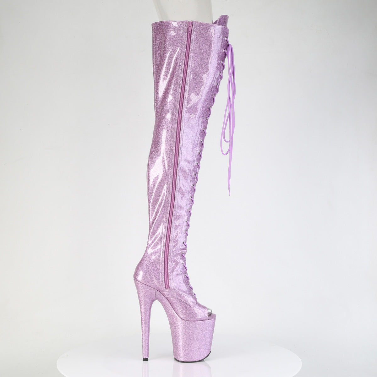 8 Inch Heel FLAMINGO-3021GP Lilac Glitter