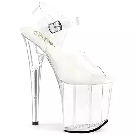 8 Inch Heel FLAMINGO-808VL Clear