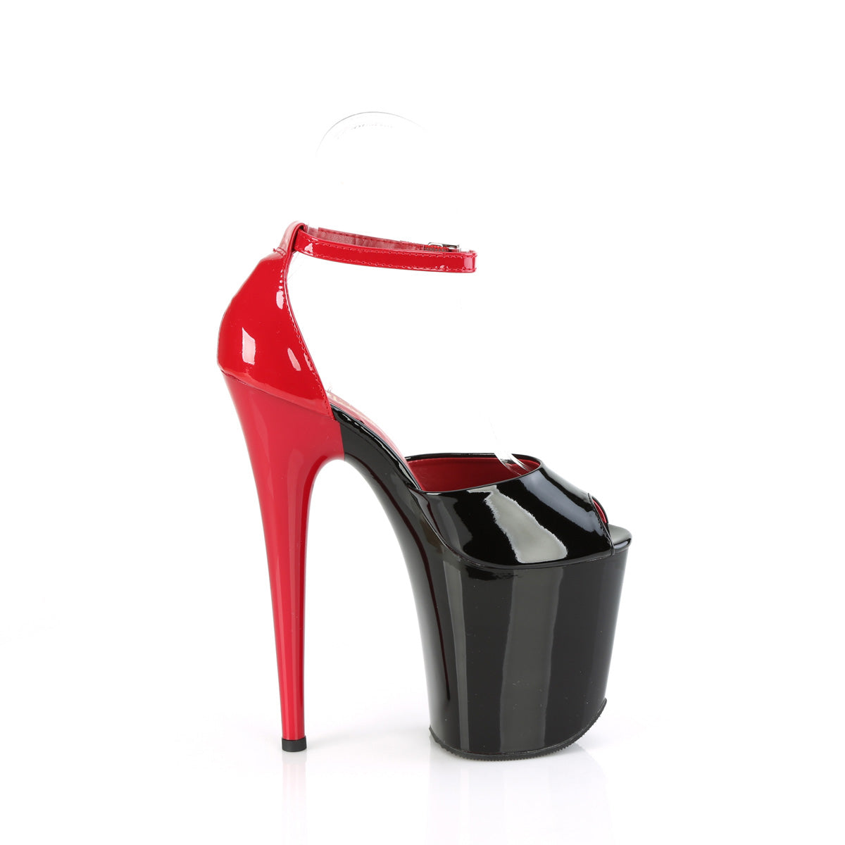 8 Inch Heel FLAMINGO-868 Black Red