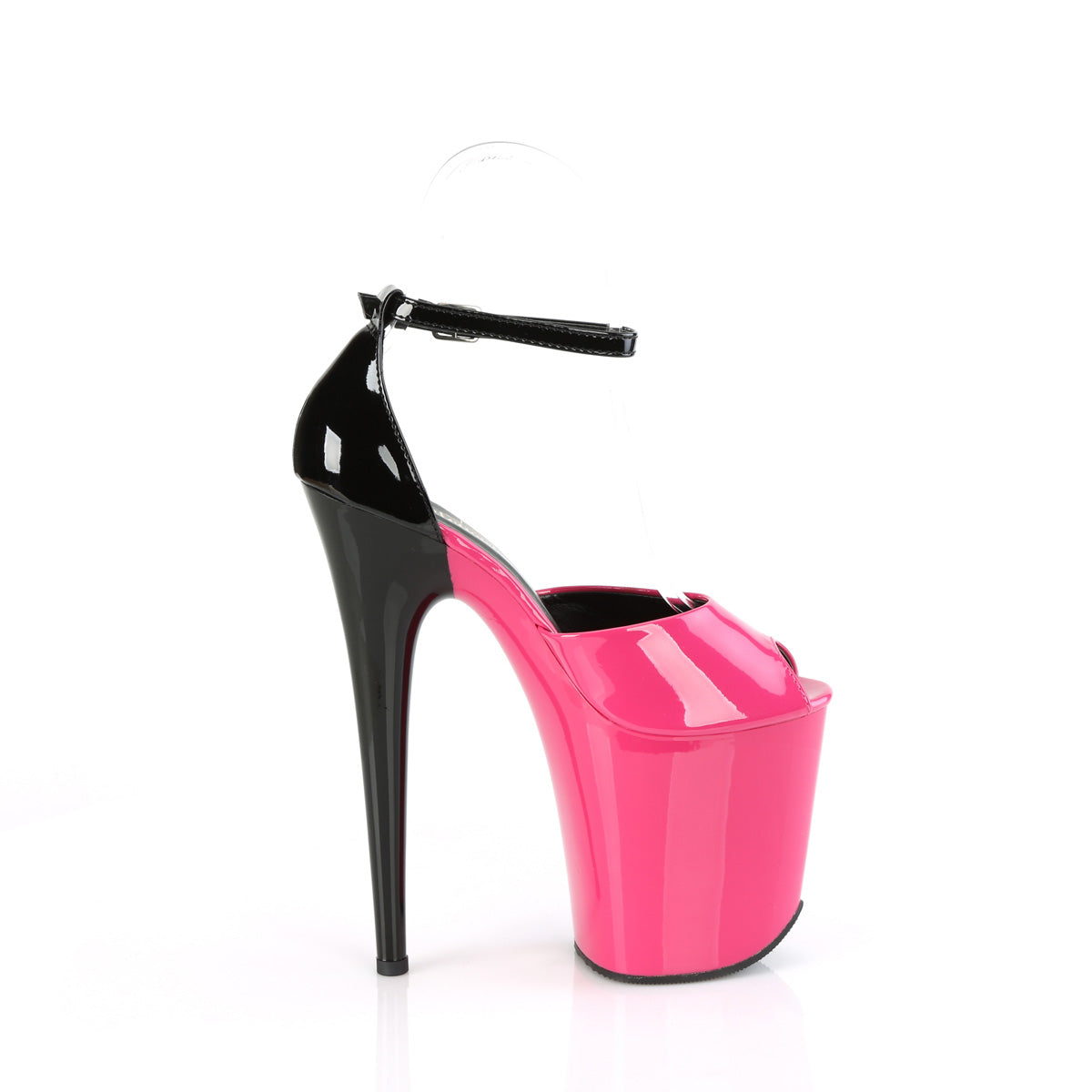 8 Inch Heel FLAMINGO-868 Fuchsia Black