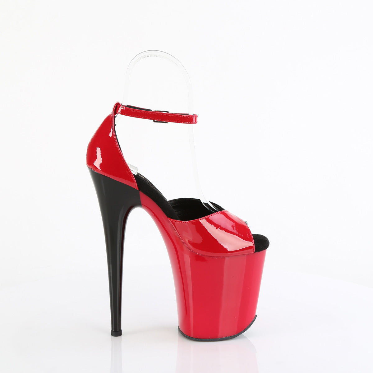 8 Inch Heel FLAMINGO-884 Red Black