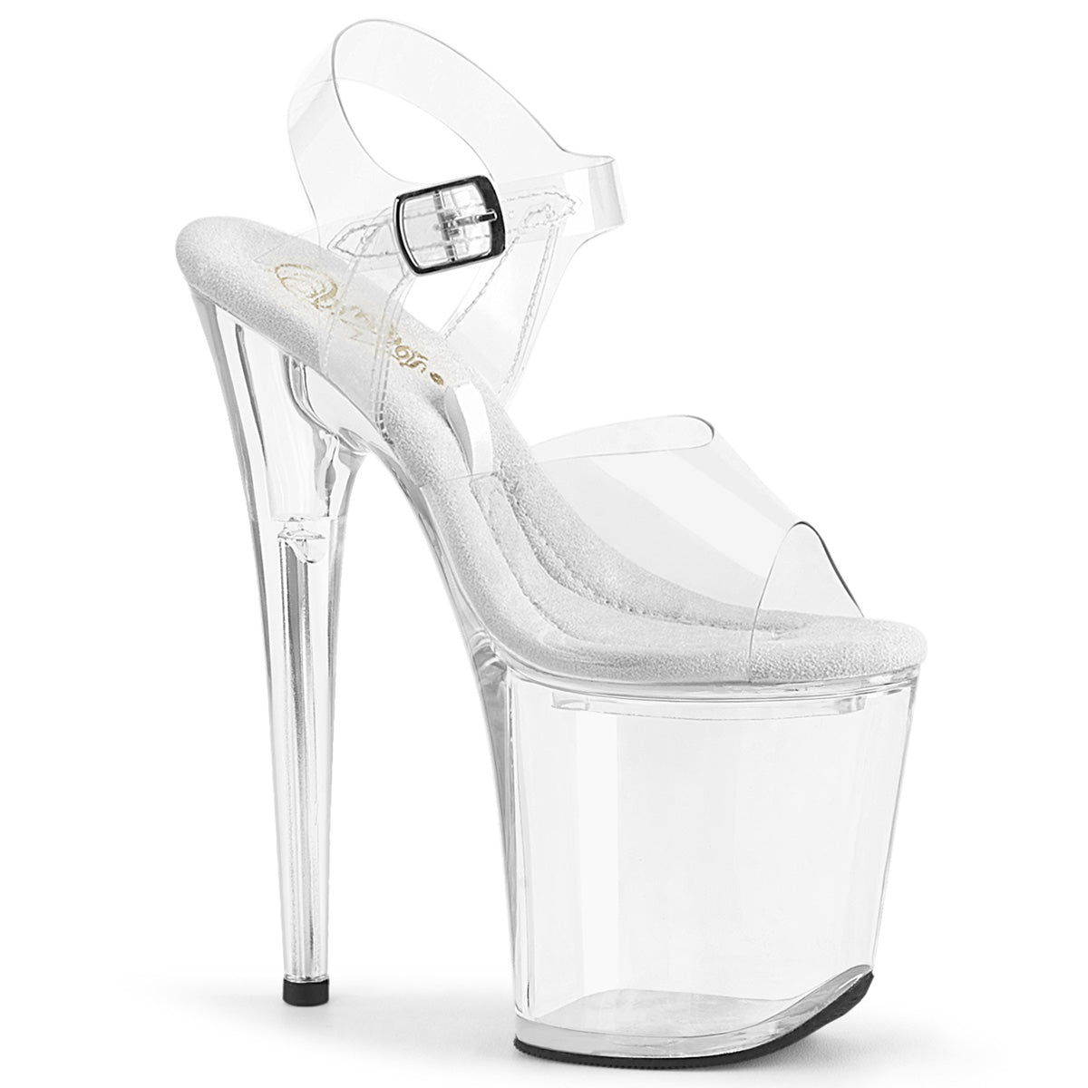 8 Inch Heel TREASURE-808FLA Clear