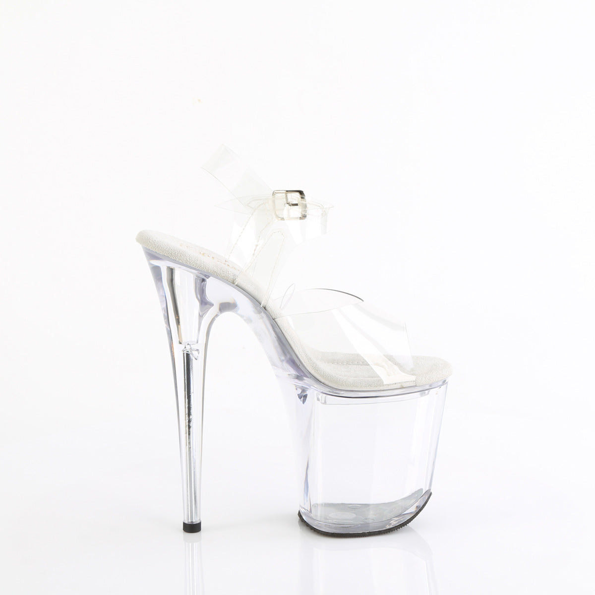 8 Inch Heel TREASURE-808FLA Clear