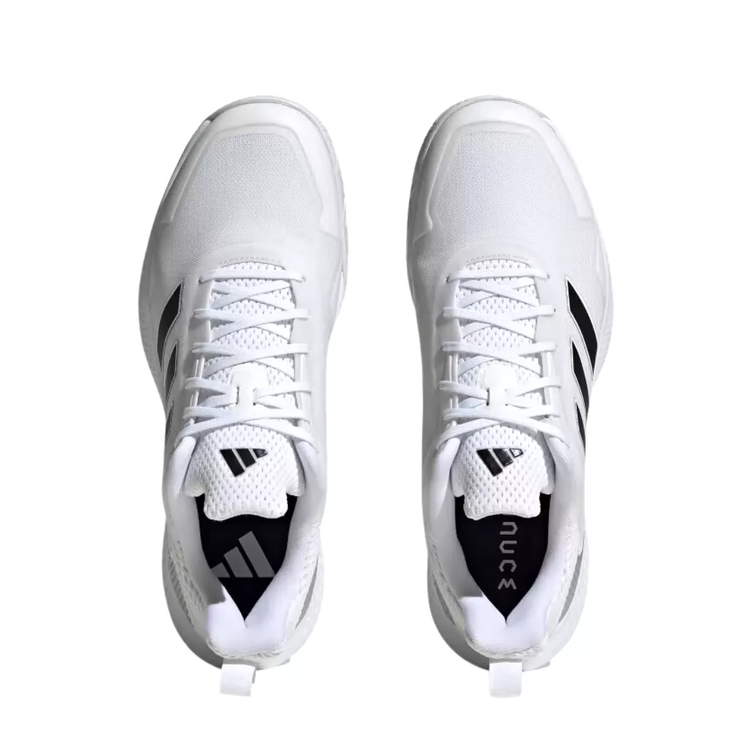 Adidas Defiant Speed Tennis Shoe - Cloud White/Core Black/Matte Silver