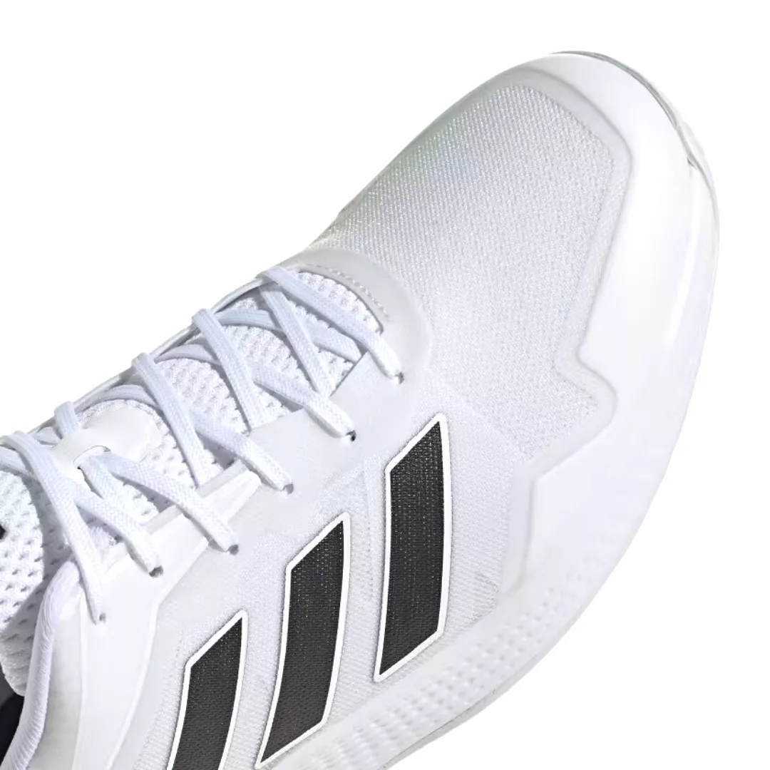 Adidas Defiant Speed Tennis Shoe - Cloud White/Core Black/Matte Silver