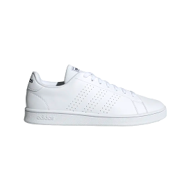 Adidas Mens White Advantage Base Casual Tennis Shoes