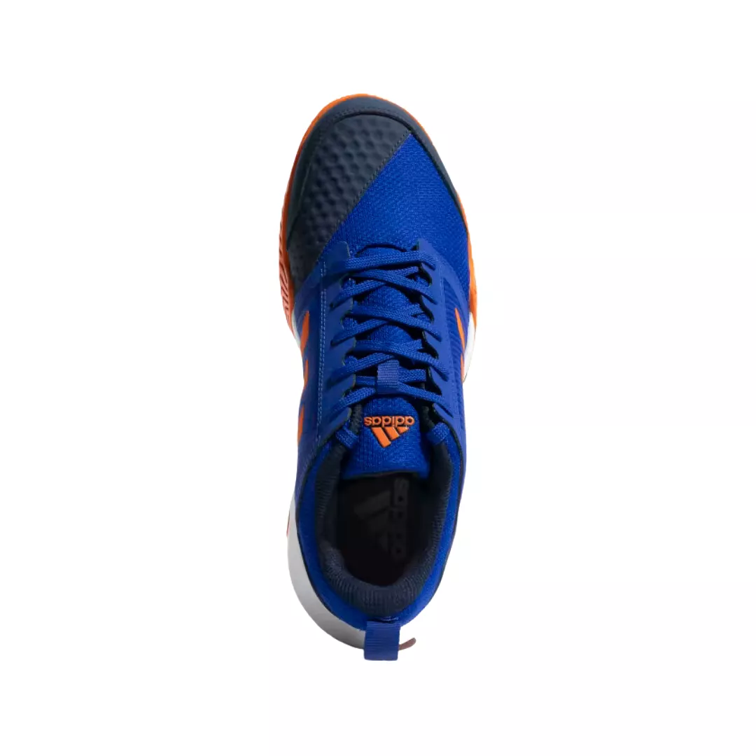 Adidas Stin TNS 23 Tennis Shoe - Lucid Blue/Collegiate Navy/Semi Impact Orange