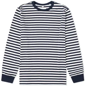 Albam Long Sleeve Classic Stripe TeeNavy & White