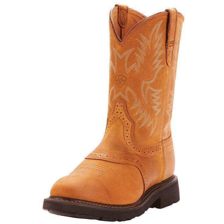 Ariat Men's Sierra Saddle 10 Soft Toe Pull-On Western Work Boot - 10002304