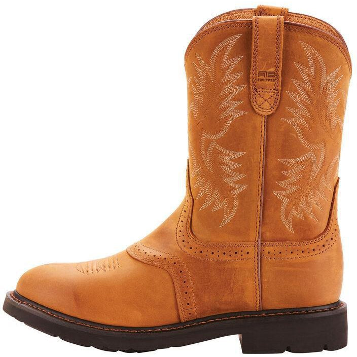 Ariat Men's Sierra Saddle 10 Soft Toe Pull-On Western Work Boot - 10002304