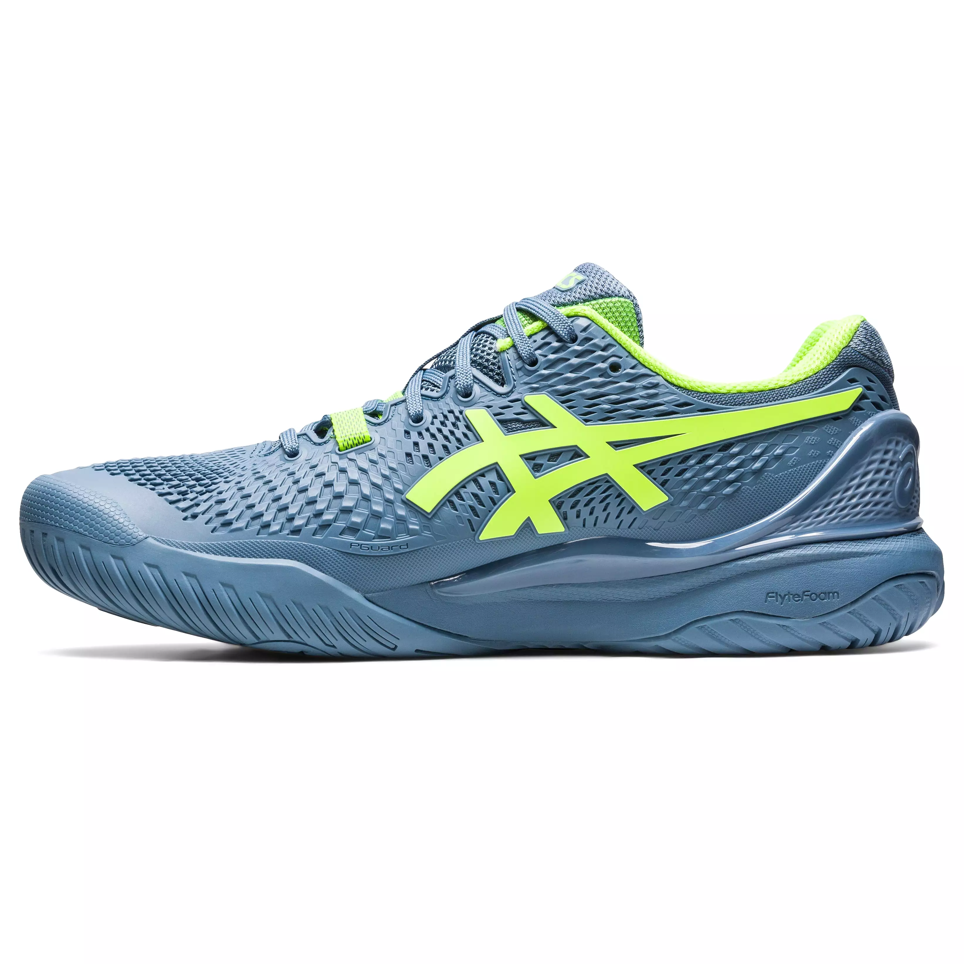 Asics Gel Resolution 9 Men tennis shoes 330.400 Steel Blue/Green