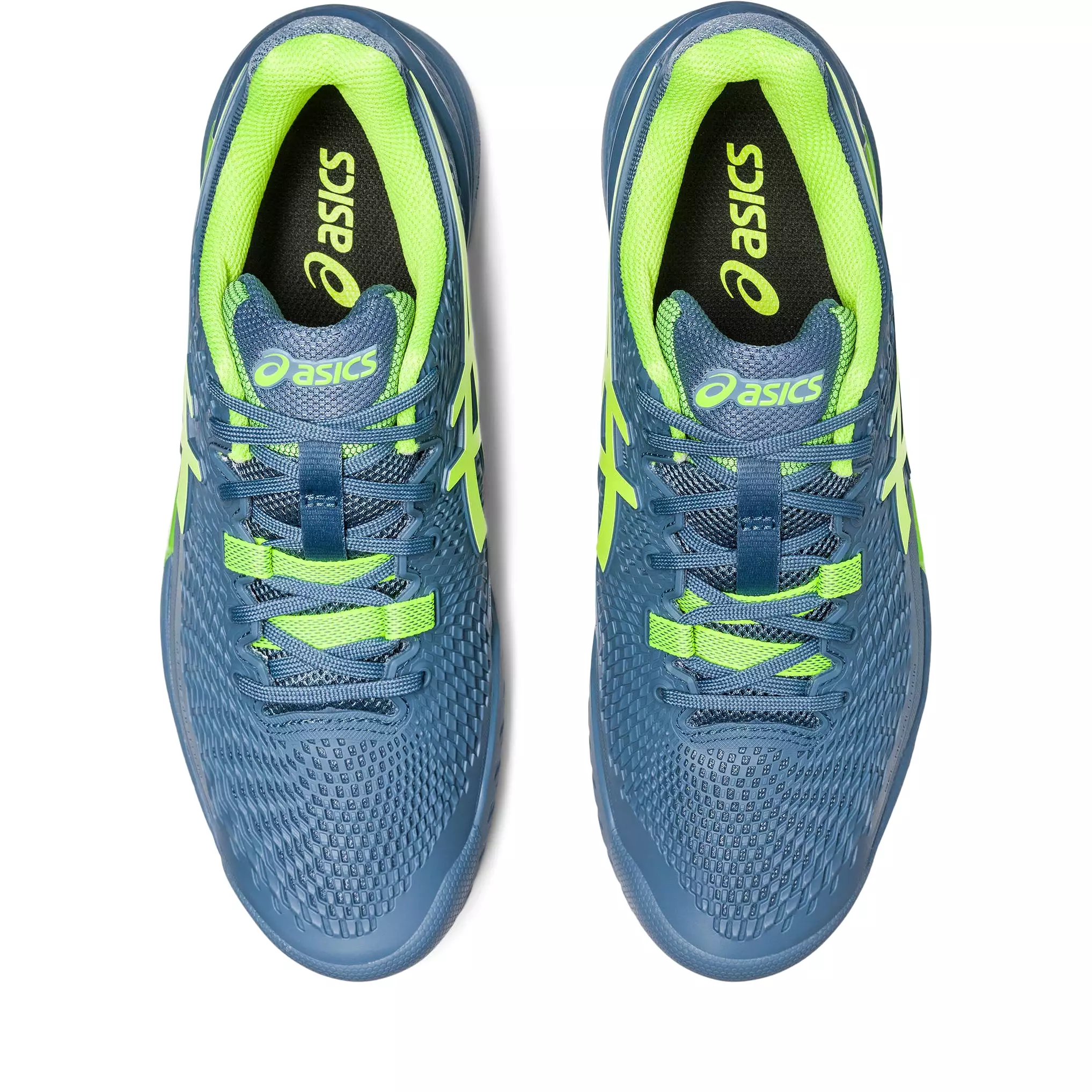 Asics Gel Resolution 9 Men tennis shoes 330.400 Steel Blue/Green