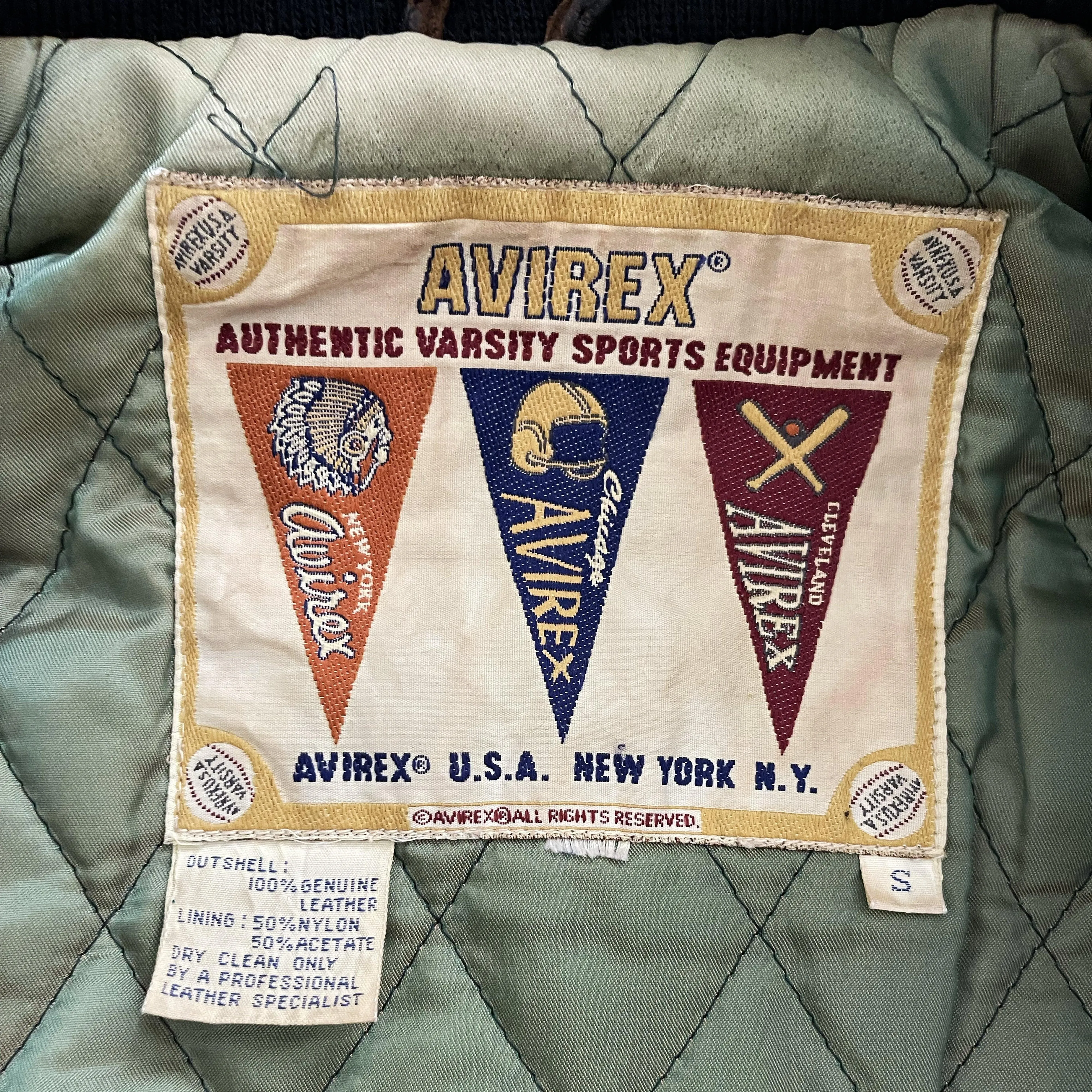 Avirex Leather Varsity Jacket