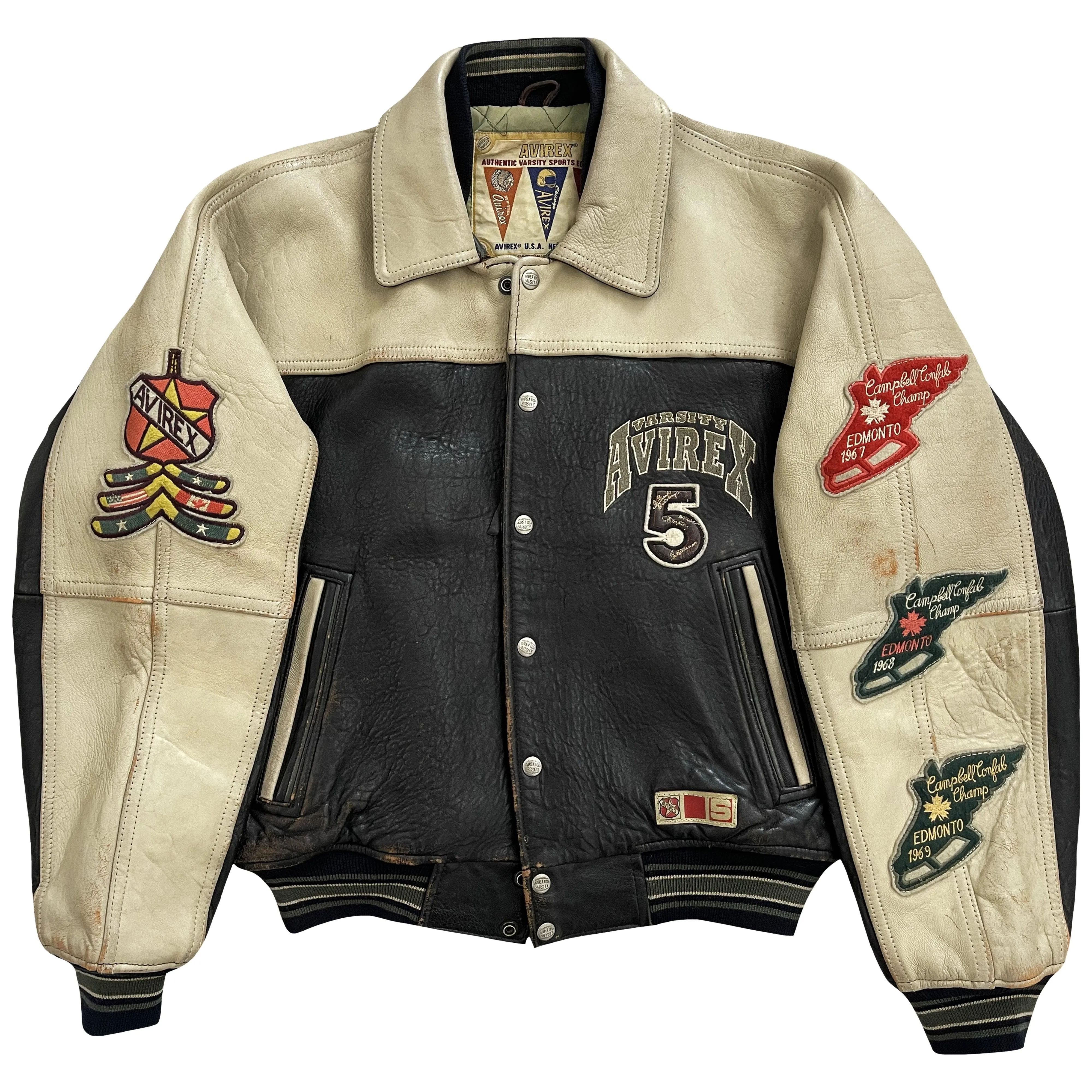 Avirex Leather Varsity Jacket