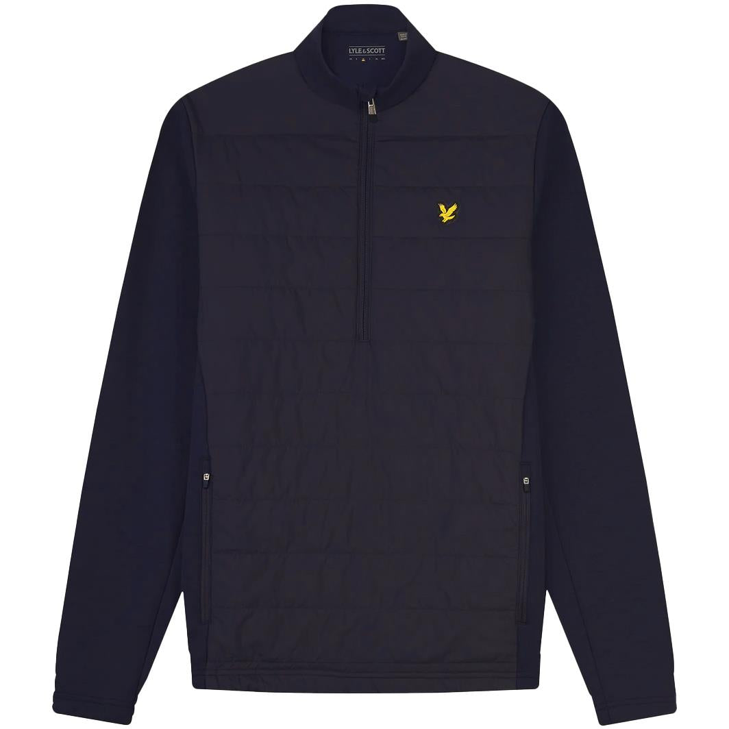 Baffle Quilted Quarter Zip Mid Layer Dark Navy - SS24