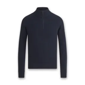 Belstaff - Cole Quarter Zip Jumper in Dark Ink