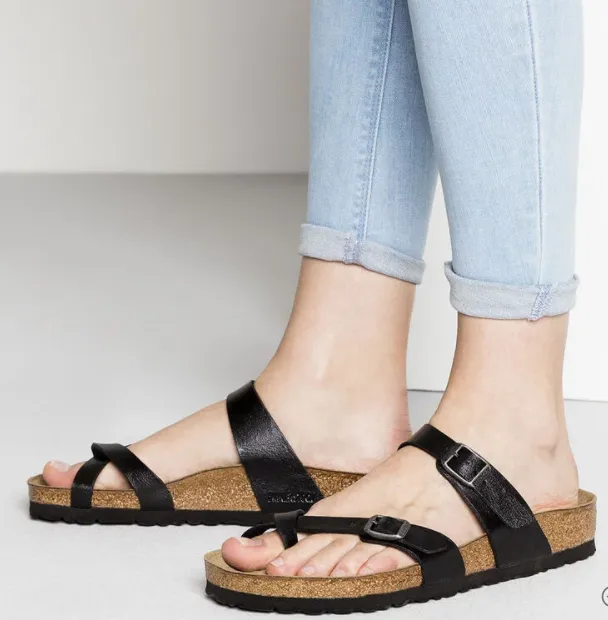 BIRKENSTOCK MAYARI BIRKO-FLOR LICORICE SANDAL – 171391