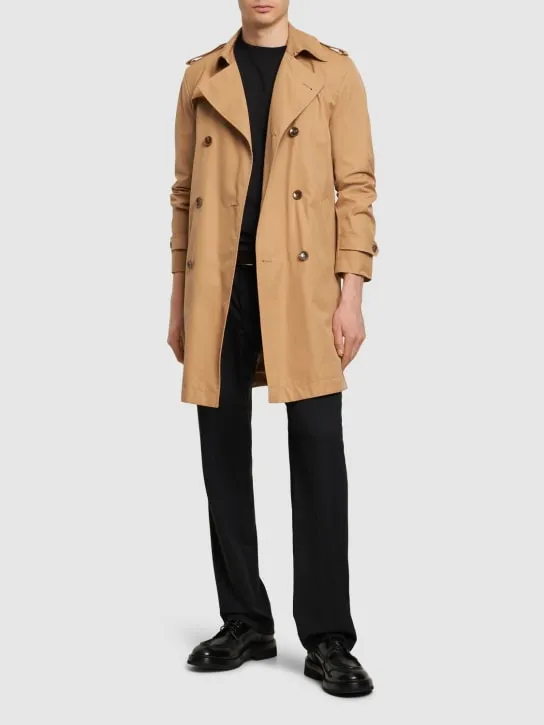 Boss   H-Hyde cotton trench coat 