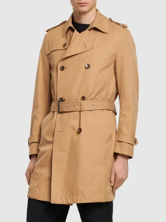 Boss   H-Hyde cotton trench coat 