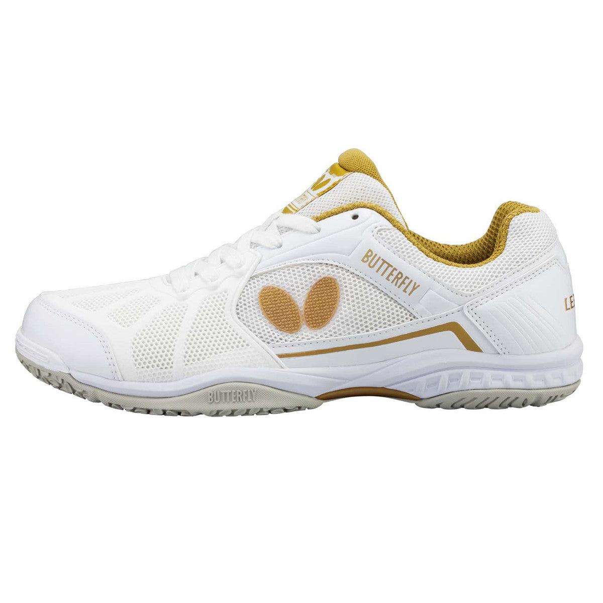 Butterfly Lezoline Rifones Table Tennis Shoes [White/Gold]