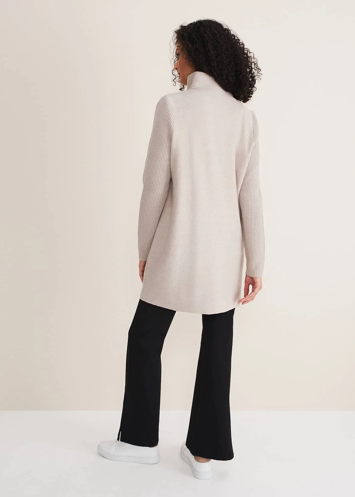 Byanca Zip Knit Coat