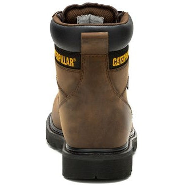 Cat Men's Second Shift Steel Toe WP Slip Resist Work Boot -Brown- P91660