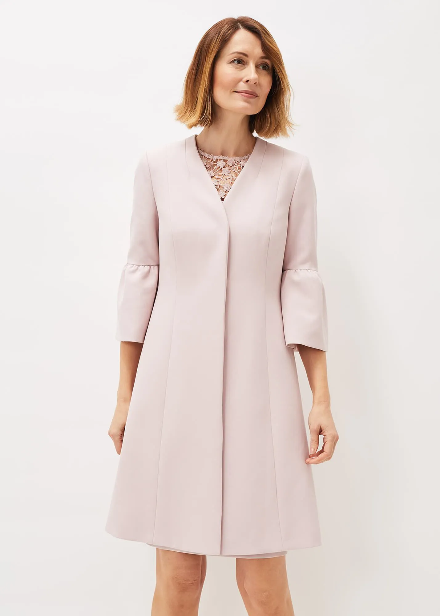 Cheryl Frill Cuff Occasion Coat