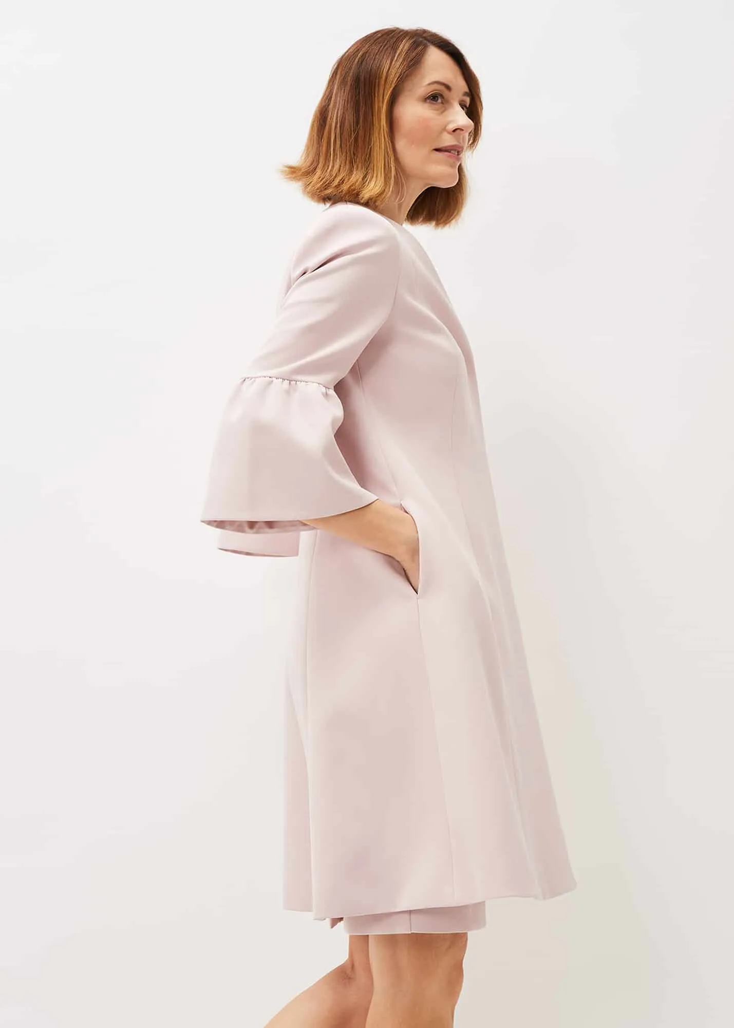 Cheryl Frill Cuff Occasion Coat