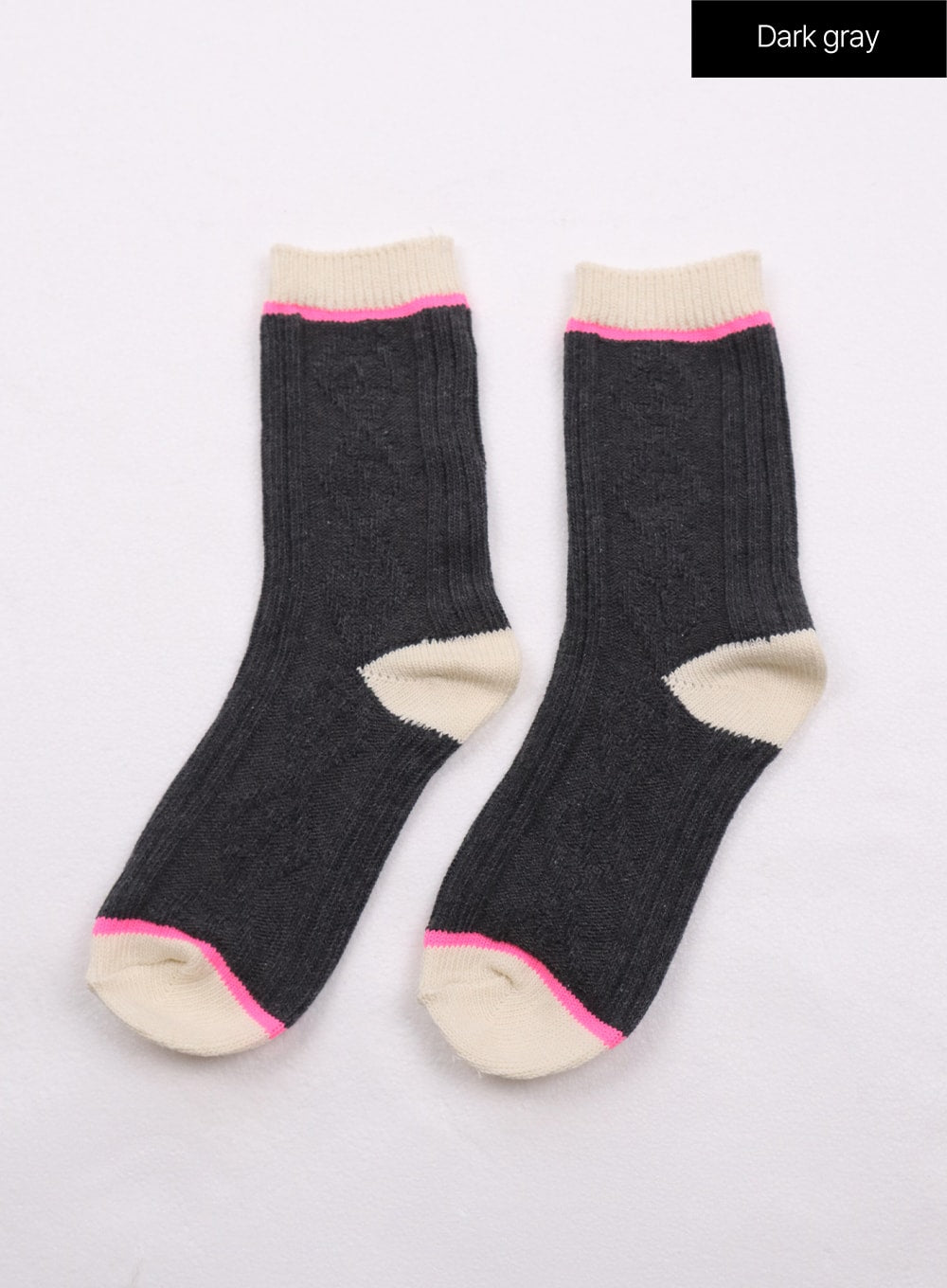 Color Block Knit Socks OF405