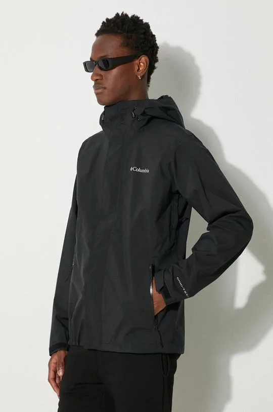 Columbia outdoor jacket Earth Explorer black color