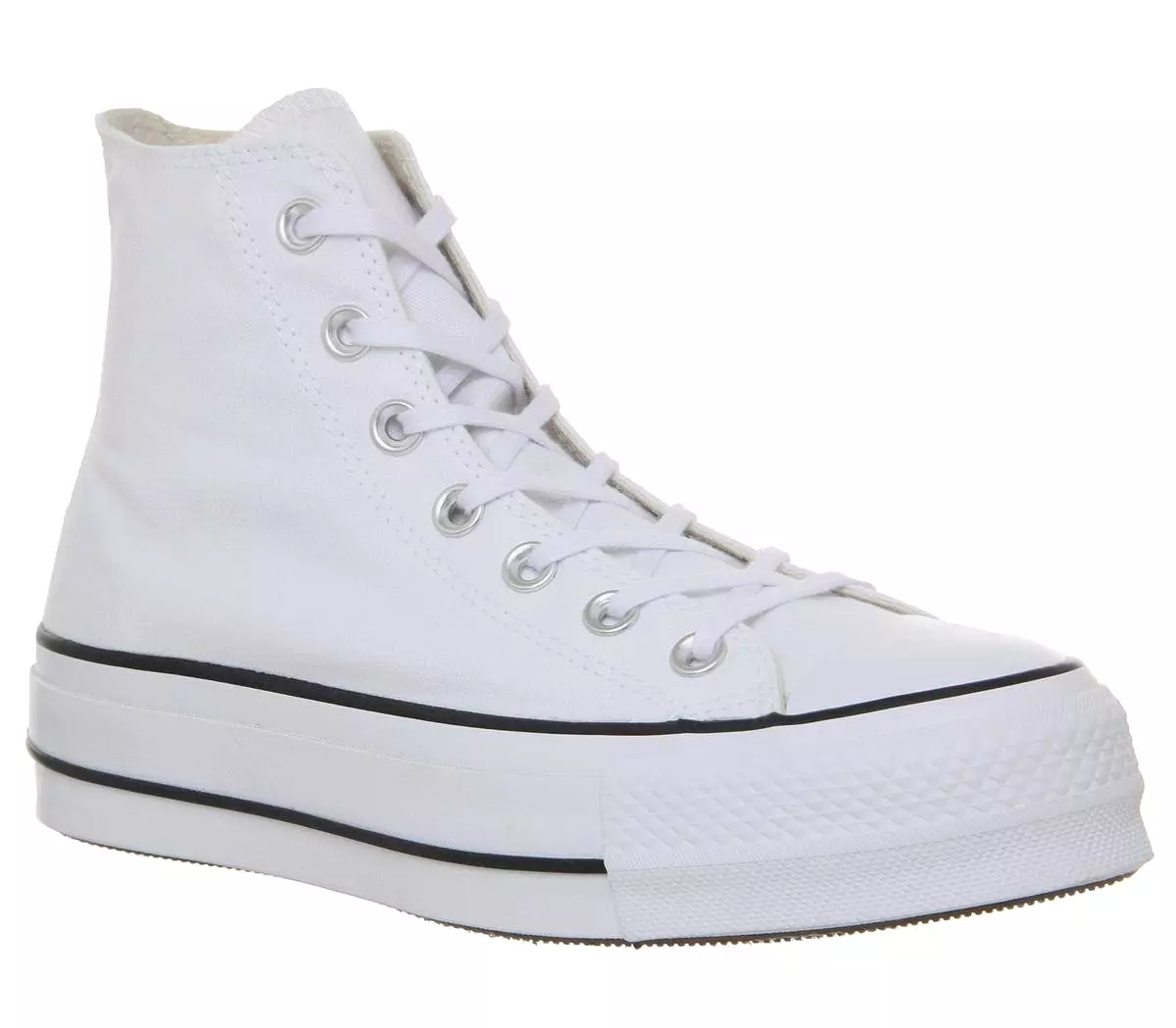 Converse All Star Lift Hi White Black White Trainers