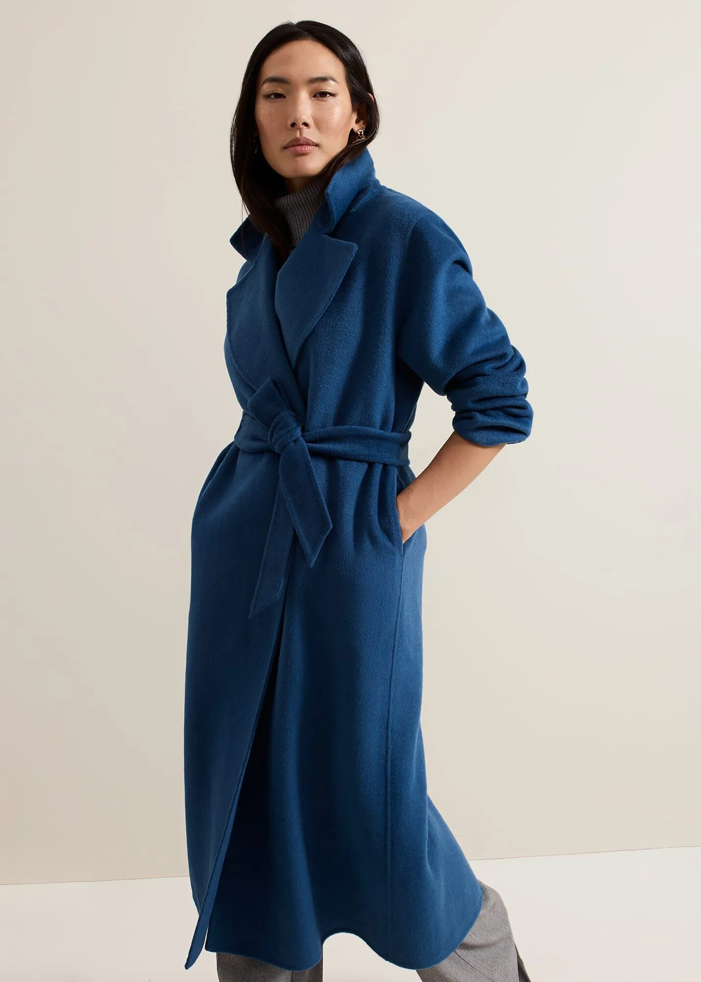 Darcy Double Faced Wool Smart Coat