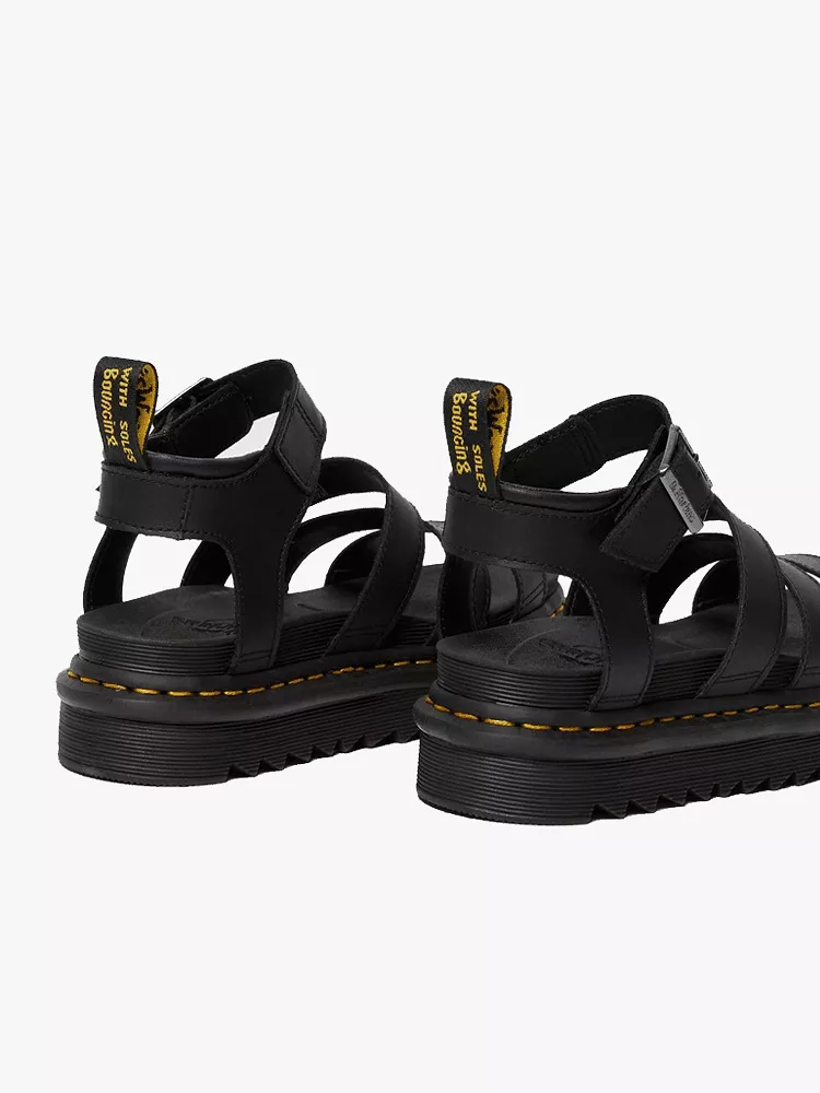 Dr Martens Blaire Hydro Sandals - Black Leather