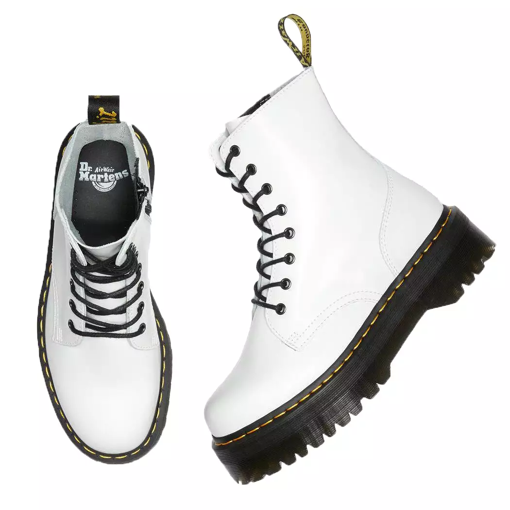    Dr. Martens Eye Boot Jadon White Polished Smooth