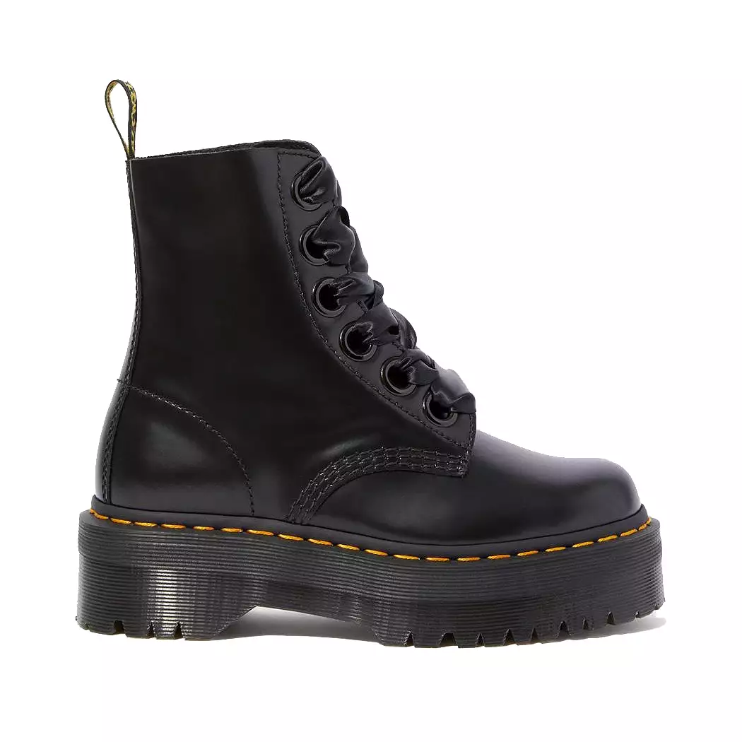    Dr. Martens Molly 6 Eye Boot Black Buttero