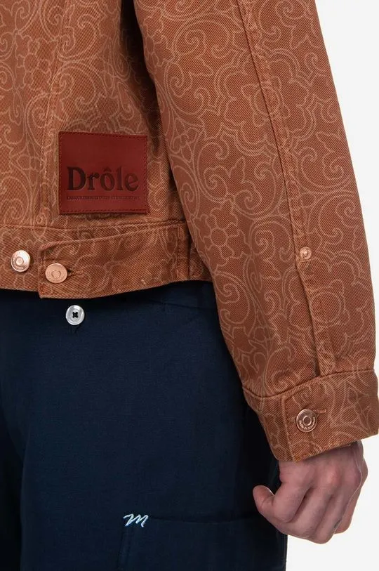 Drôle de Monsieur jacket men's brown color