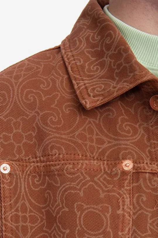 Drôle de Monsieur jacket men's brown color