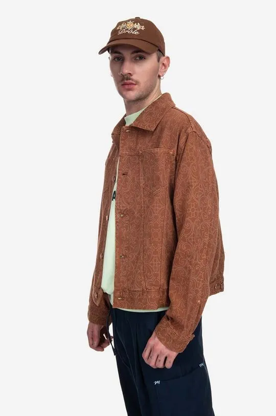 Drôle de Monsieur jacket men's brown color